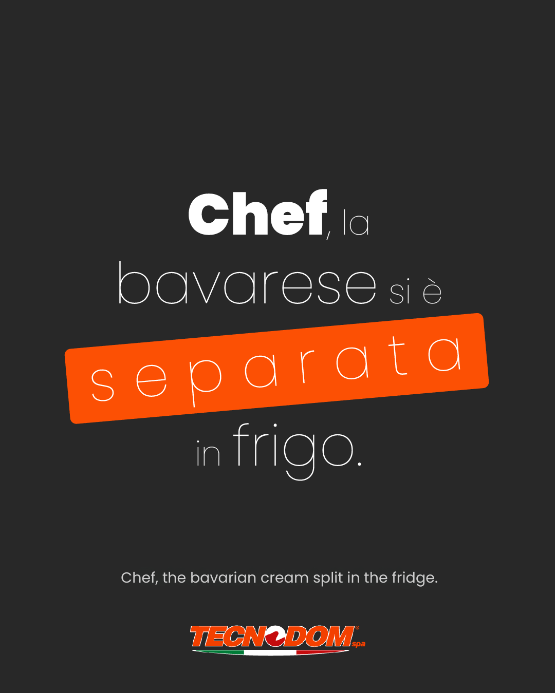 Chef, the bavarian cream separated in the oven