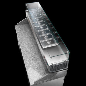 VETRINA REFRIGERATA INGREDIENTI PIZZA